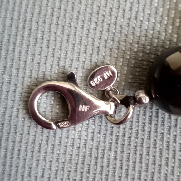 DALLAS PRINCE BLACK MOTHER OF PEARL TILE NECKLACE - Picture 3 of 10